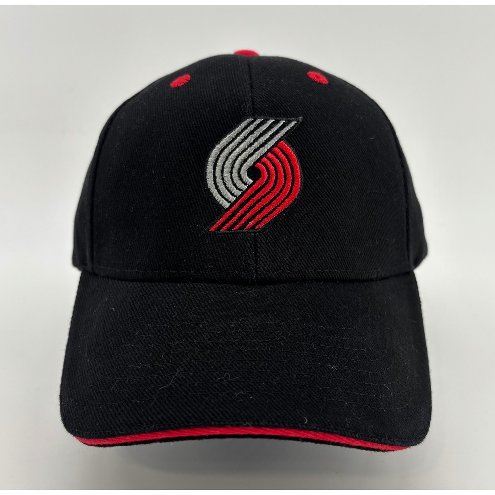 Portland Trail Blazers Hat Men's OSFM NBA Adjustable Strap Black